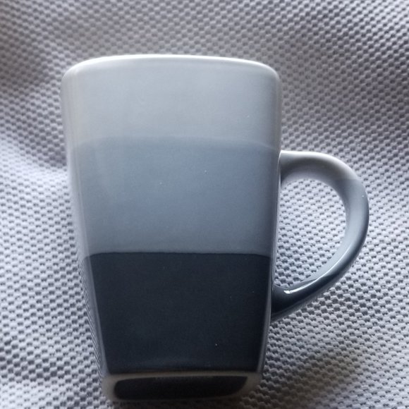 Target Other - sophisticated square three tone blue coffee mug